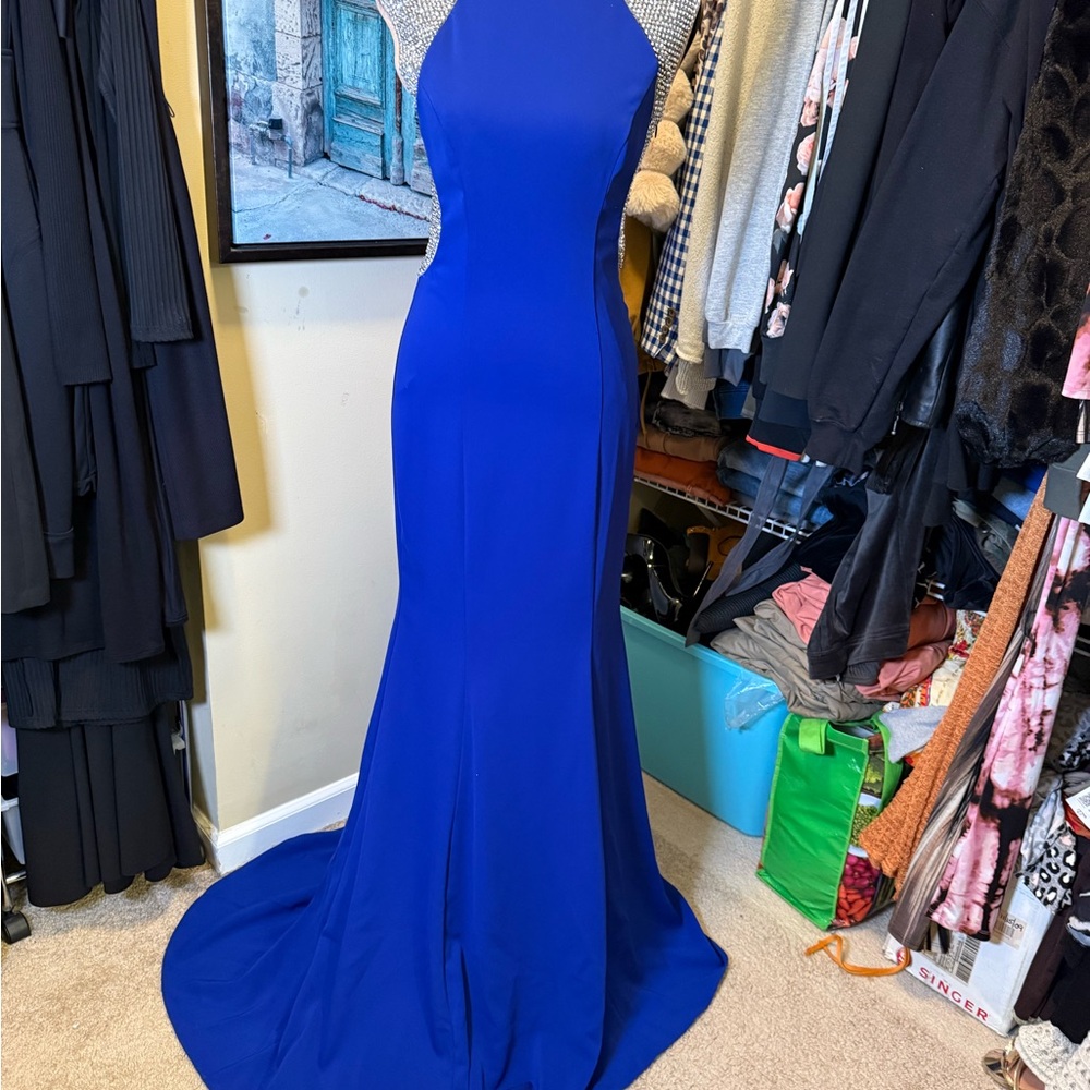 Issue New York Royal Blue Formal Gown